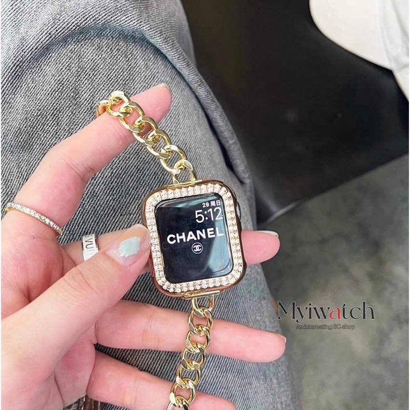 Dây Đeo Đồng Hồ Apple Watch 7 6 5 4 Se 3 2 1 38mm 40mm 42mm 44mm 41mm 45mm Chất Liệu Denim