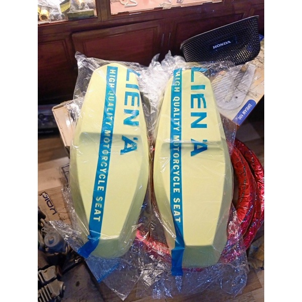 Mút yên +Da Yên SPARK xương cá gắn cho wave A100/110/50cc