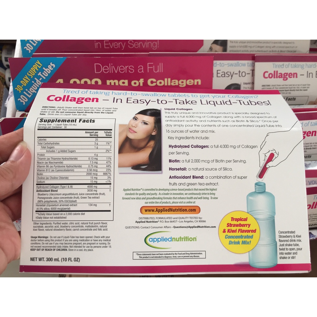Nước Uống Collagen - Liquid Collagen Easy- To - Take Drink Mix 4000Mg, Hàng  Mỹ - Mỹ Phẩm & Sản phẩm chăm sóc khác | TheFaceHolic.com