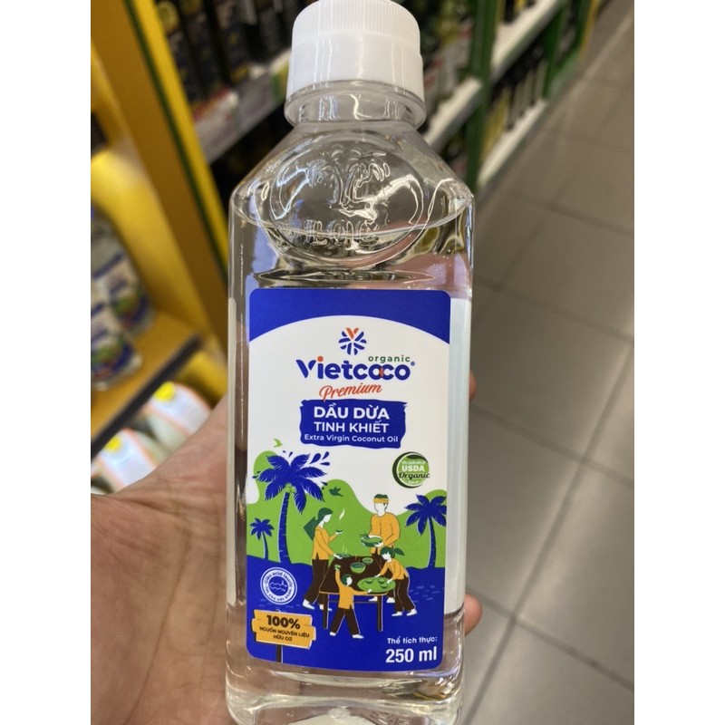 Dầu Dừa Nguyên Chất Pet Viet Coco Chai 250ml