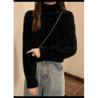 Áo len lông thỏ ấm áp