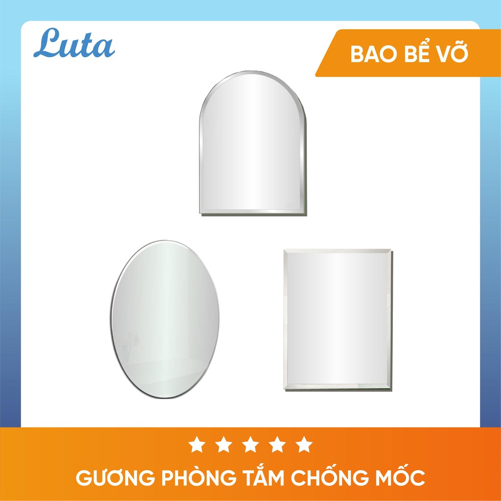 [BAO BỂ VỠ]  Gương soi treo tường 30x45 kèm PAS GƯƠNG GS LUTA