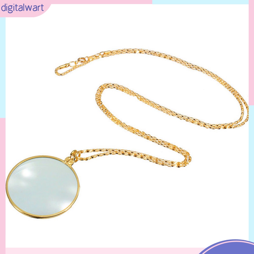 Dây Chuyền Mặt Kính Lúp Phóng Đại 5 Lần Có Kính Lúp Phóng Đại