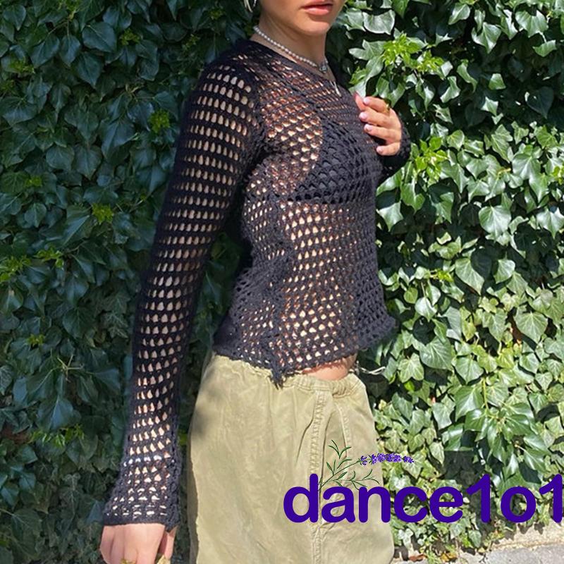 Áo Màu Đen Kiểu Dáng Vintage Thời Trang Khiêu Vũ1O1-Y2K