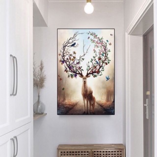 TRANH CANVAS HƯƠU TUẦN LỘC 50 x 70 ( Đã đóng khung) SR39-4