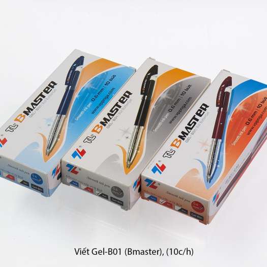 Bút bi đầu nhỏ Thiên Long hàng chính hãng Hộp 10 bút mã GEL-B01