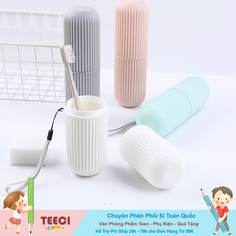 &lt;Video Review&gt; Hũ Đựng Bàn Chải Kem Đánh Răng Du Lịch Hộp Đựng Dụng Cụ Phòng Tắm Du Lịch Ống Mặt Vân Trơn U011