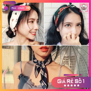 Khăn lụa buộc tóc, quàng cổ, quấn túi xách đa năng nhiều màu