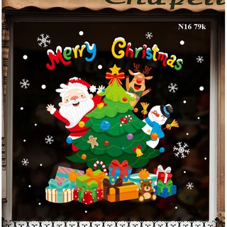 Decal trang trí Noel N16 - Decal dán tường Hàn Quốc