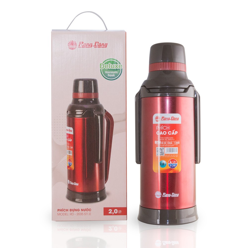 Phích đựng nước 2 lít INOX Rạng Đông cao cấp - RD2035 ST1.E