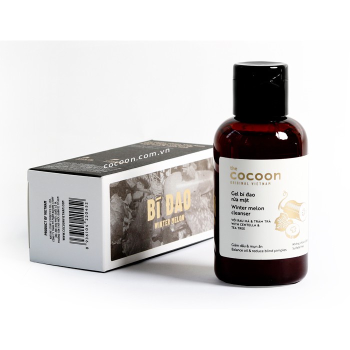 Combo Gel rửa mặt bí đao cocoon 140ml + Toner bí đao cocoon 140ml - Vegan Society