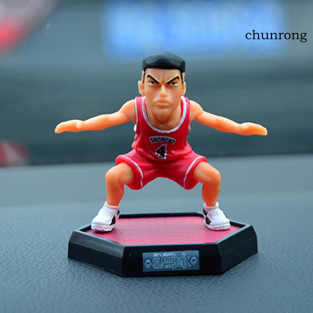 CR+5Pcs Slam Dunk Anime Figure Hanamichi Sakuragi Kaede Rukawa Model Toys Ornaments