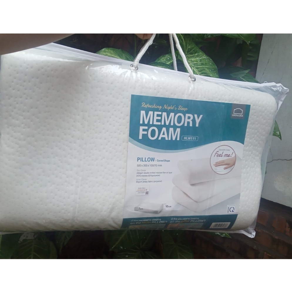 Gối cao su non Memory Foam Cong 50D Lock&Lock - HLW111