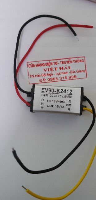 Mạch chuyển đổi điện áp từ 24V DC sang 12V DC 5A