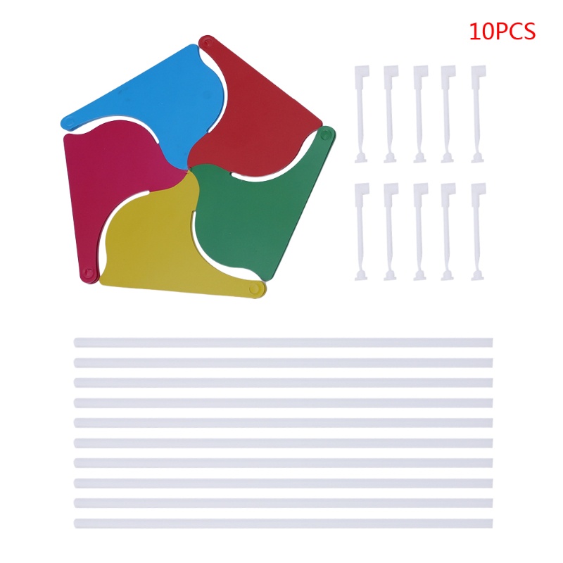 Set 10 Chong Chóng Gió DIY Trang Trí Sân Vườn Ngoài Trời