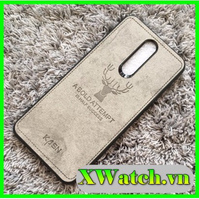 Ốp lưng vải HƯƠU cho OPPO A1K F11 F3  F11 pro A3S k3 F5 F3 Plus F7 Reno 4 4G / Reno 5 Reno 7 Reno 7z họa tiết hươu