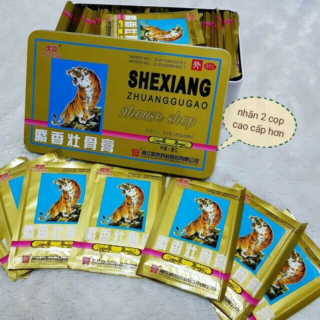 MIẾNG DÁN CON CỌP CÓ LỖ CAO CẤP NHÃN 2 CON CỌP
