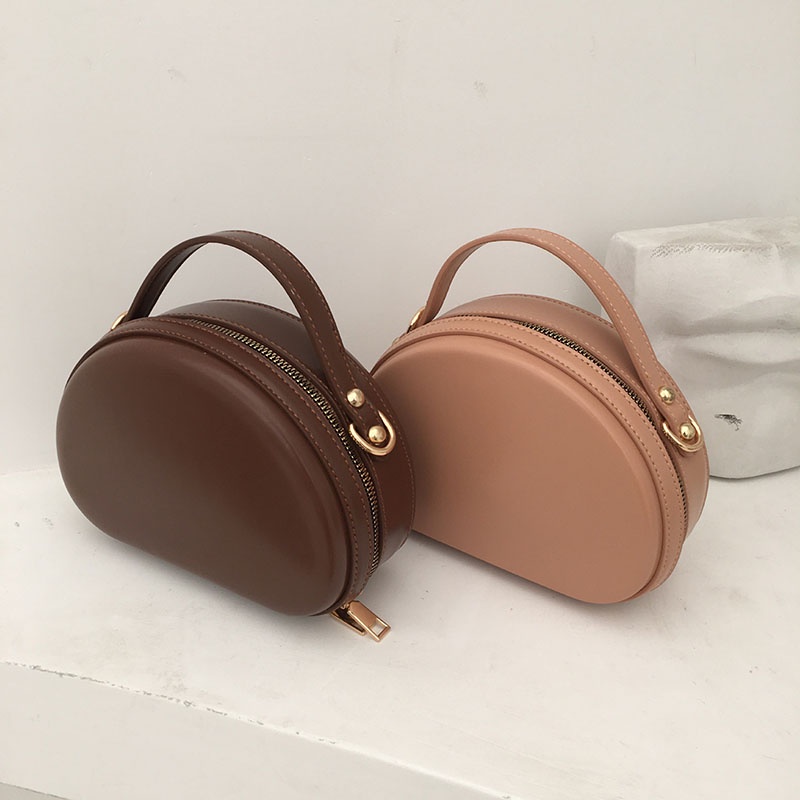 Túi xách IELGY màu trơn hình vỏ sò đa năng cho nữ