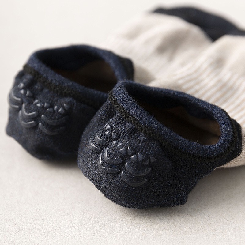 Tất lười nam nữ vớ lười mix màu mắt cá chân có silicon chống tuột gót cotton kháng khuẩn MRSOCKS VL015