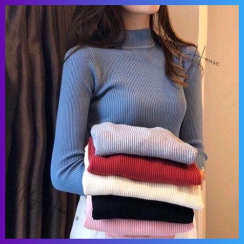 Áo len Quảng Châu cổ cao siêu ấm