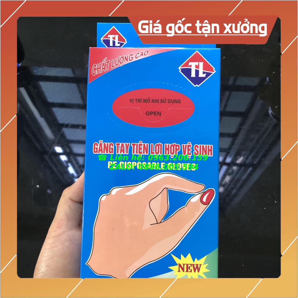 Bao tay ni lông, bao tay nilon 50 đôi dùng 1 lần bảo vệ da tay