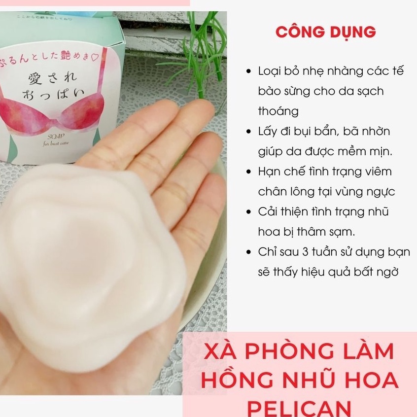 Xà Phòng Pelican Lovely Boobs Care Soap Dành Cho Vùng Ngực 70g