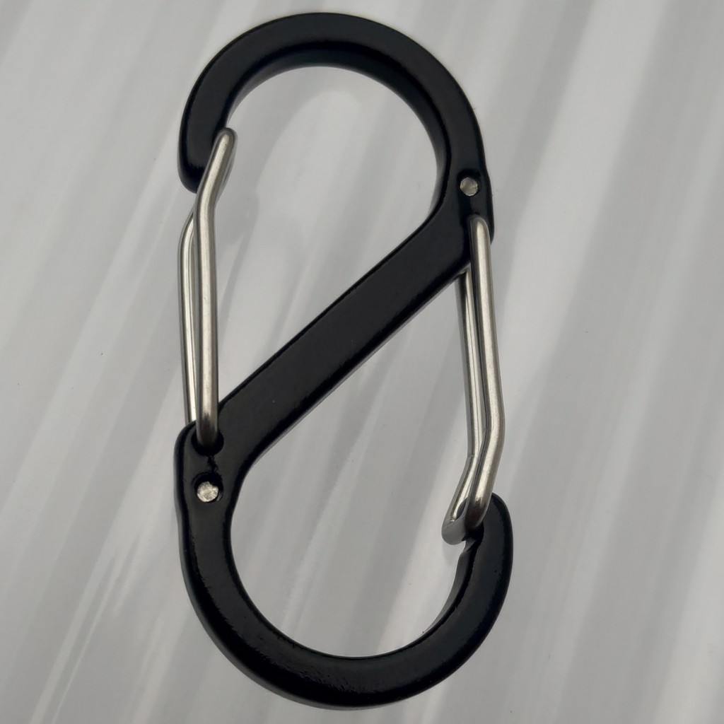 Móc Khoá S 2 Đầu Nhôm Thông Minh SIêu Nhẹ - Khoá Chắc CHắn