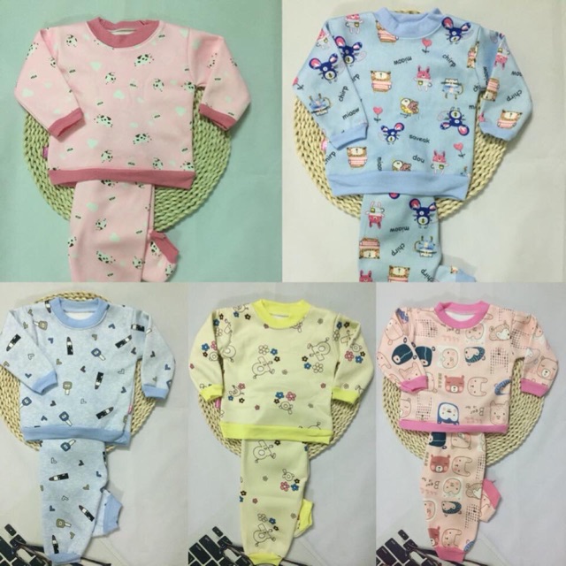 Set 3 bộ nỉ bông giữ nhiệt cho bé  ( sỉ lẻ )