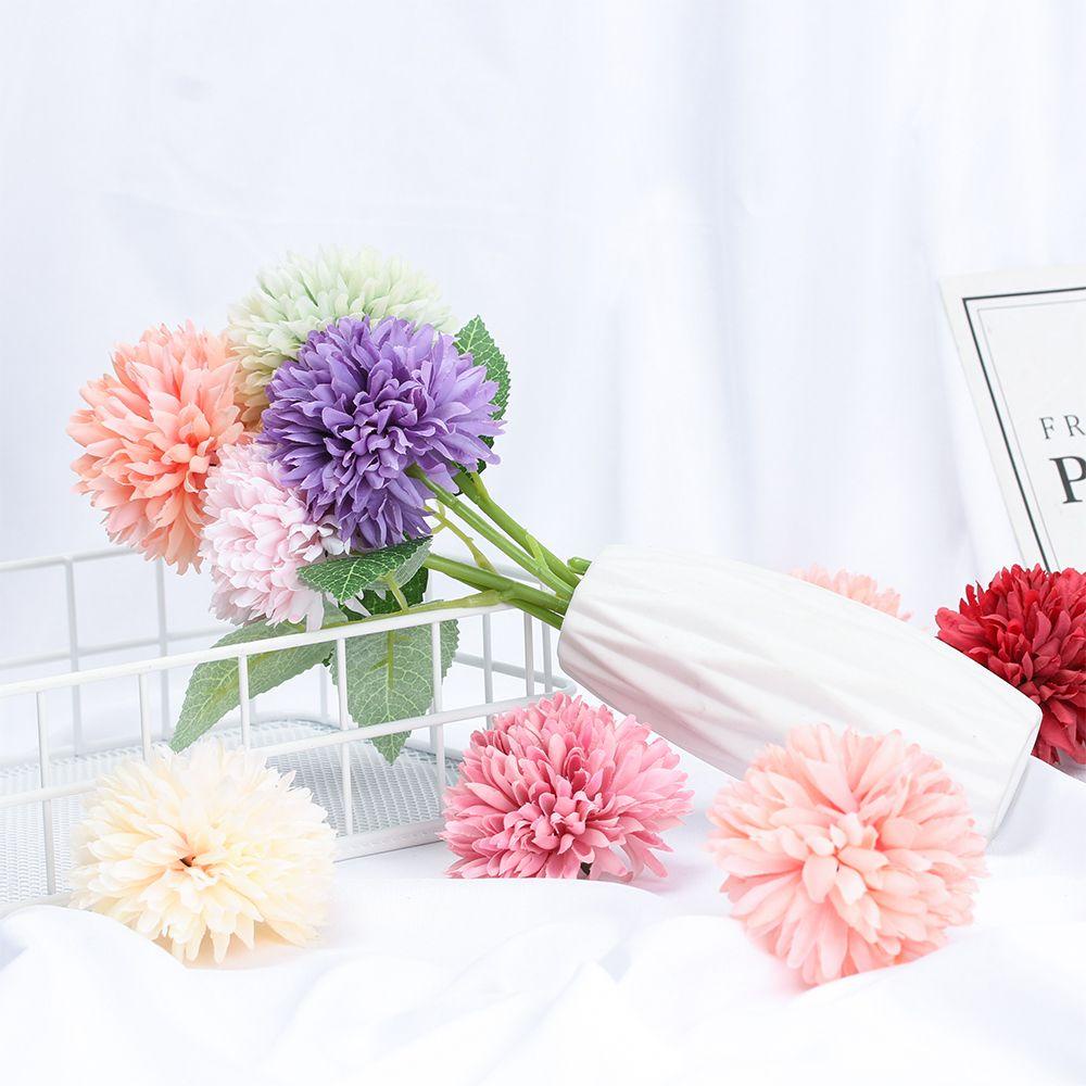 KUNHEV Set 5 Bông Hoa Cẩm Tú Cầu Giả Bằng Lụa Dùng Trang Trí Tiệc Cưới DIY