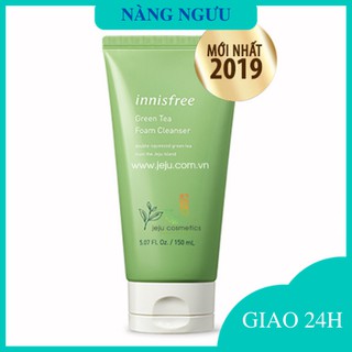 Sữa Rửa Mặt Innisfree, Dưỡng Trắng Da, Sạch Bã Nhờn, Sữa Rửa Mặt Giảm Mụn Trà Xanh Chính Hãng Hàn Quốc