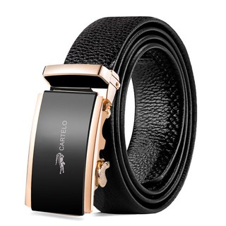 ♠Thắt Lưng Da Cá Sấu Khóa Tự Động Phong Cách Doanh Nhân Thời Trang Cho Nam