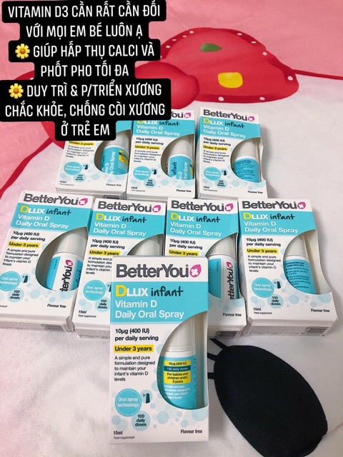 Xịt d3 cho bé