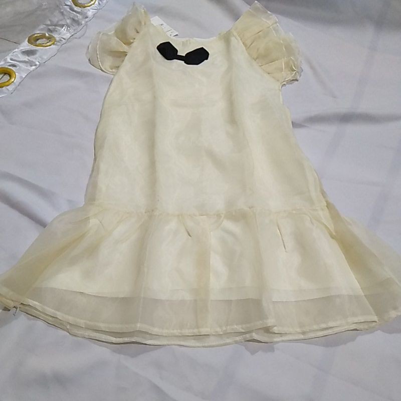 Váy tơ hai lớp cánh tiên kèm nơ xinh