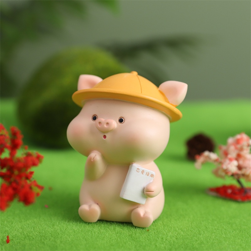 Tượng Heo trang trí ô tô, bàn làm việc đáng yêu/ Heo con trang trí 💕FREESHIP 50k💕- Linh tinh 10k
