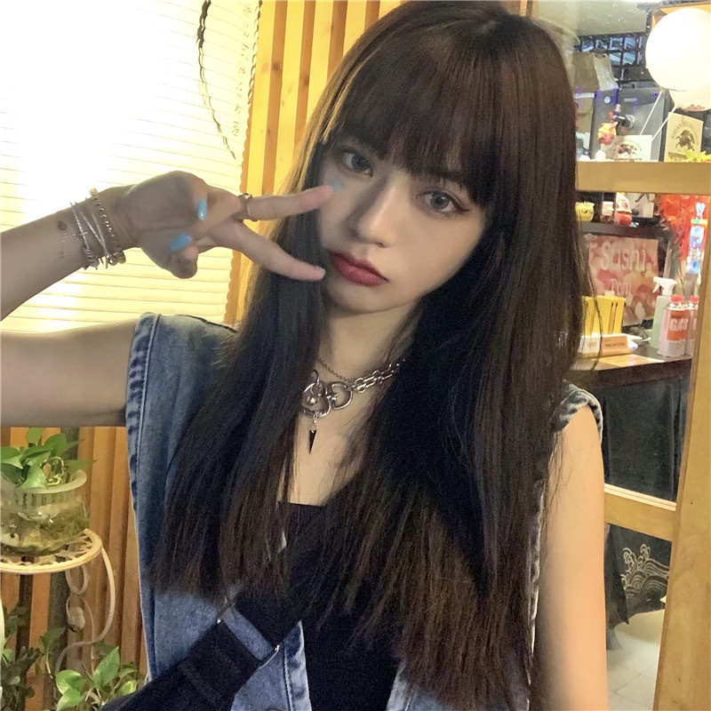 Áo khoác vải denim không tay dáng rộng thời trang retro Hàn Quốc dành cho nữ