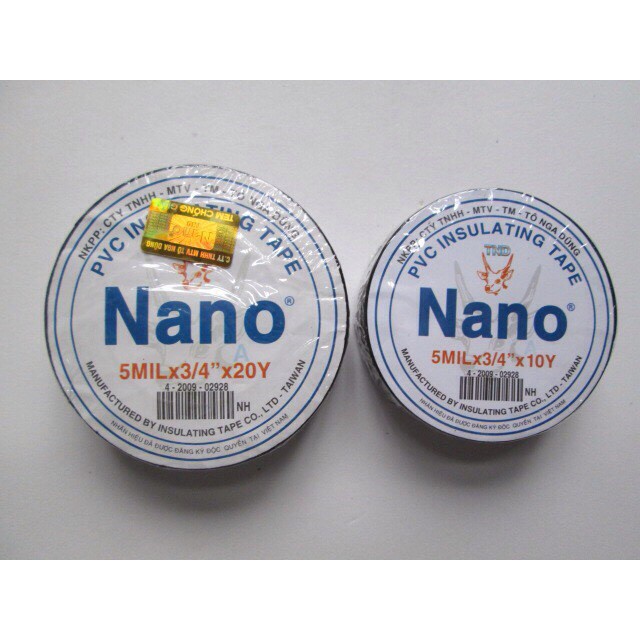 BĂNG KEO ĐIỆN ĐEN LỐC 10 CUỘN LOẠI LỚN LOẠI NHỎ - MP263 - 264
