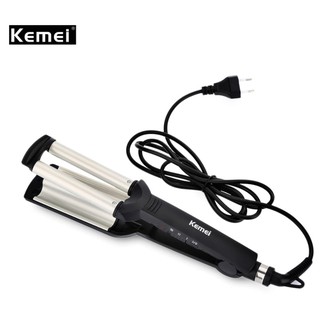 Máy Uốn Tóc Gợn Sóng Có Chỉnh Nhiệt Kemei Km 2022