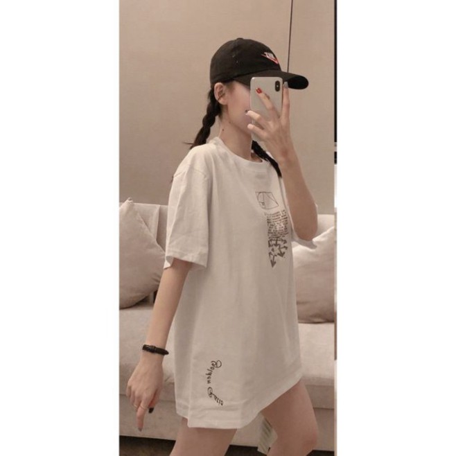 ÁO THUN, ÁO PHÔNG TAY LỠ UNISEX FORM RỘNG OVERSIZE OFF WHITE M169 KL SHOP DUONG SHOP