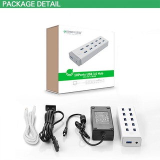 Bộ Chia 10 Cổng USB 3.0 Cao Cấp UGREEN