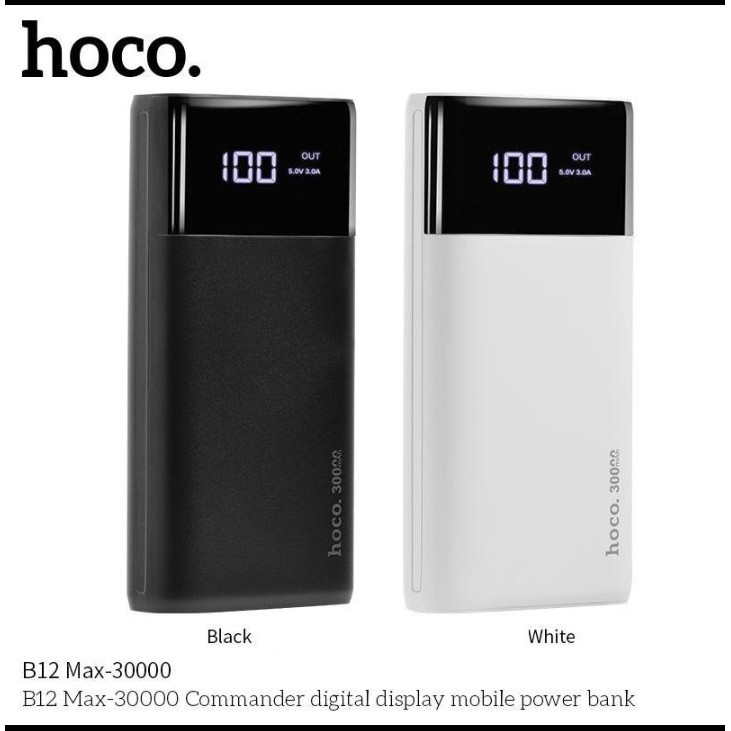 Pin Sạc Dự Phòng 30000mAh Hoco B12 Max Chính Hãng Hỗ Trợ Sạc Nhanh 5A(BH 12 tháng)