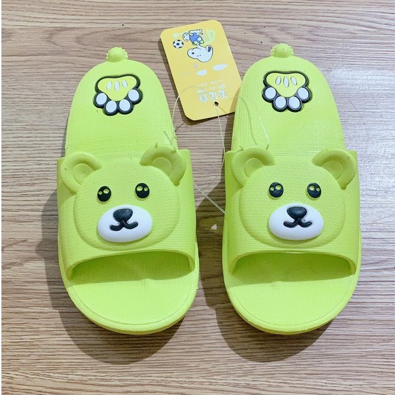 [𝐍𝐄𝐖] Dép Mặt Gấu Siêu Cute Dành Cho Bé, 5 Màu Full size 26-30