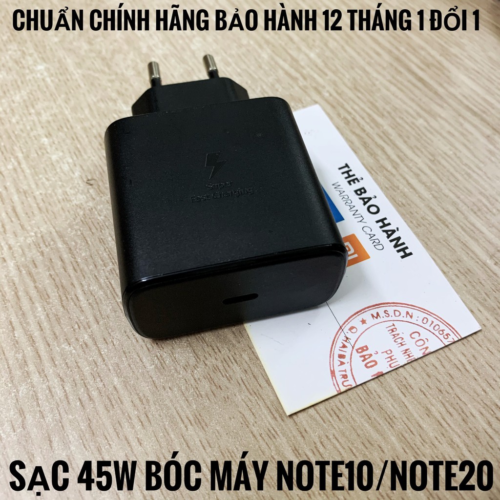 [Hàng Zin 100%] Củ Sạc 45W cho Note 10 / Note 20 - sạc siêu nhanh