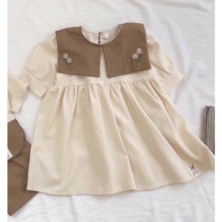 Váy linen bé gái