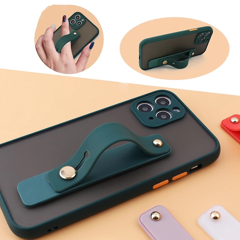 Nhẫn Đỡ Điện Thoại Bằng Silicon Màu Kẹo Tự Dính Cho iPhone &amp; Android