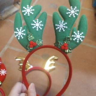 Bờm noel bờm sừng nai bờm cài tóc