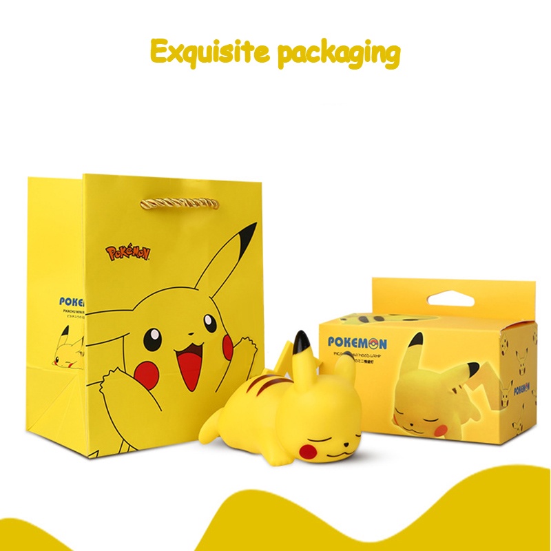 Đèn Ngủ Hình Pikachu Phát Sáng Dễ Thương Trang Trí Phòng Khách / Ngủ