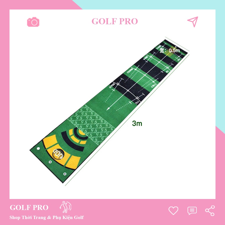 Thảm golf tập Putting Mat tại nhà mini di động tiện lợi shop GOLF PRO TT017