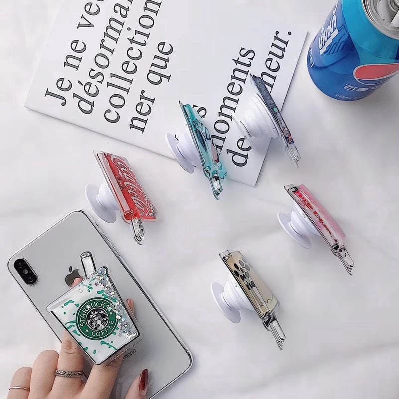 Giá đỡ điện thoại bằng TPU hình cốc nước đáng yêu xinh xắn