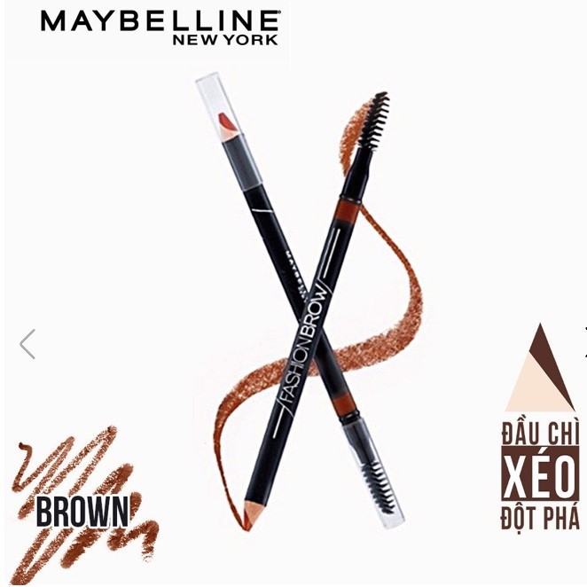 Chì Kẻ Mày 2 Đầu Maybelline New York Fashion Brow Cream Pencil