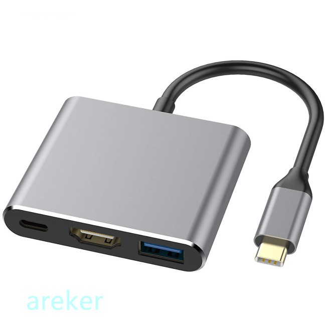 Đầu chuyển đổi USB 3.1 Type C sang HDMI 4K nhiều cổng có cổng sạc USB 3.0 và USB C